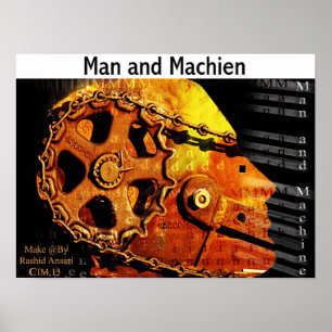 Póster Hombre y Maquien