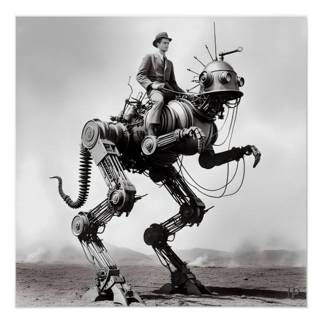 Póster Hombre y máquina (Anverso)