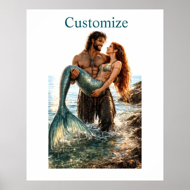 Póster Hombre y Sirena Thunder_Cove (Frente)
