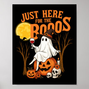 Póster Hombres Aquí Por Los Espíritus Halloween Divertido