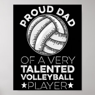 Póster Hombres Cita Voleibol Para Un Papá De Un Pl De Vol