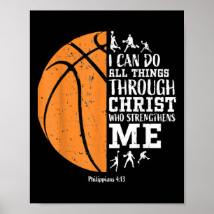 Póster Hombres Cristianos De Baloncesto Niños Gif Religio