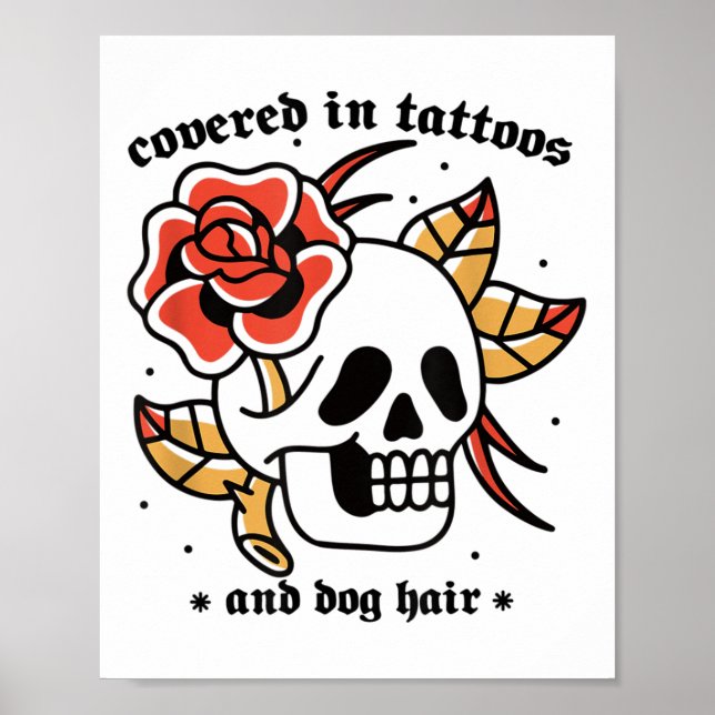 Póster Hombres Cubiertos De Tatuajes Y Pelo De Perro Trad (Frente)