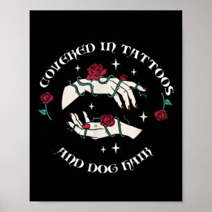Póster Hombres Cubiertos De Tatuajes Y Tatuajes De Cabell