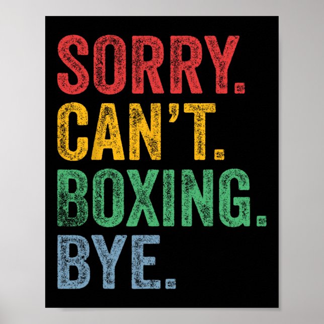 Póster Hombres de Boxeo (Frente)