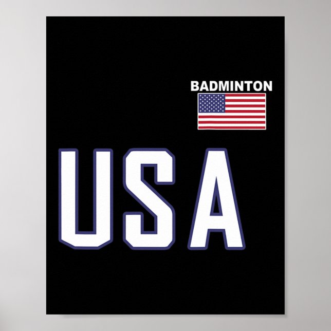 Póster Hombres de equipos de jugadores Guay Flag Badminto (Frente)