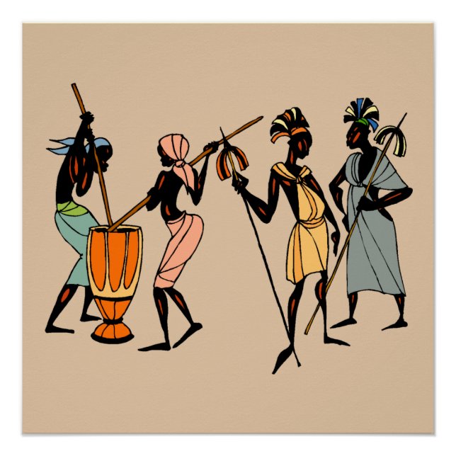 Póster Hombres de Kenia (Anverso)