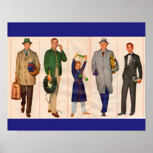 Póster Hombres de la Familia