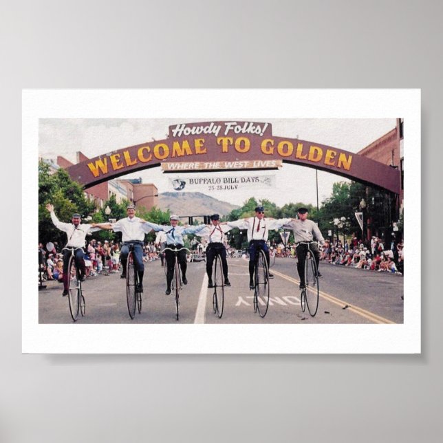 Póster Hombres de ruedas en Golden, Colorado (Frente)