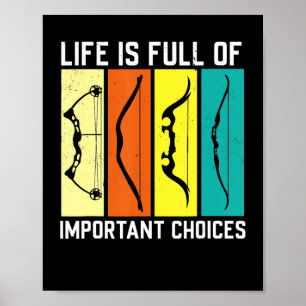 Póster Hombres de tiro con arco Bow Hunter Regalos de tir