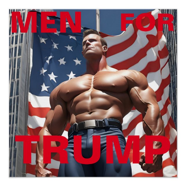 PÓSTER HOMBRES DE TRUMP (Anverso)