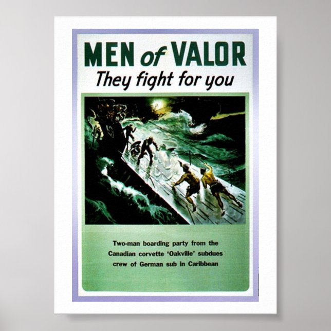 Póster Hombres De Valor (Frente)