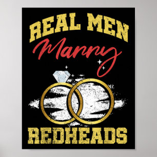 Póster Hombres de verdad se casan con pelirrojos Boda Gro