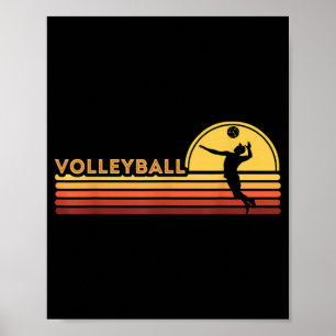 Póster Hombres de voleibol