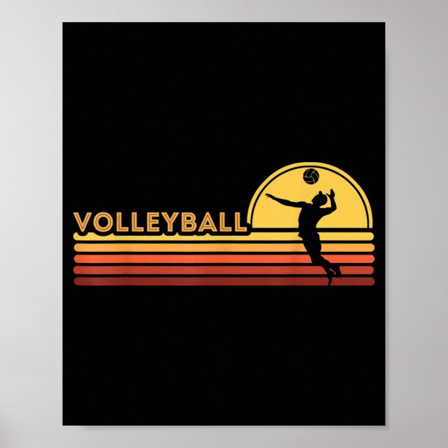 Póster Hombres de voleibol (Frente)