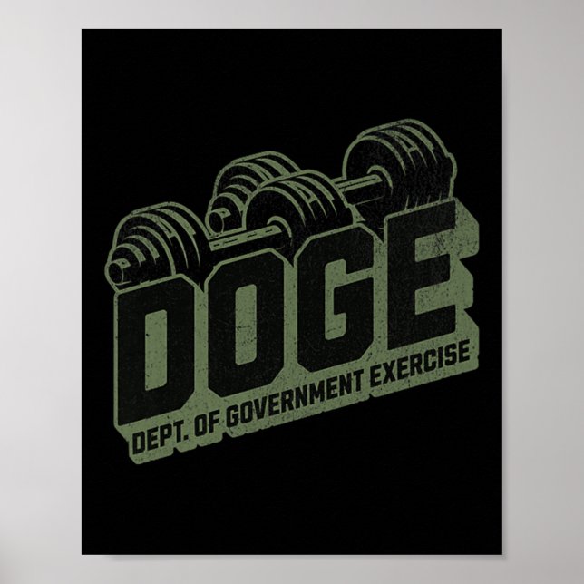 Póster Hombres Departamento De Gobierno Ejercicio Doge Pr (Frente)
