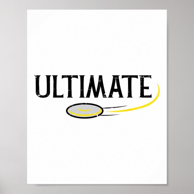 Póster Hombres deportistas de los Disk Golf Ultimate Fris (Frente)