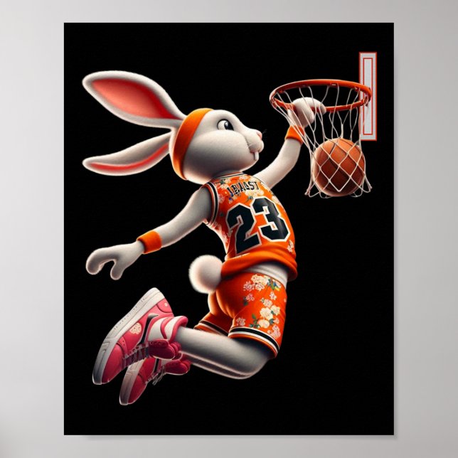 Póster Hombres Dunk Easter Bunny Bysketll Niños (Frente)