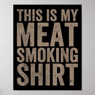 Póster Hombres, Este Es Mi Carne Fumador Chef Carnicero C