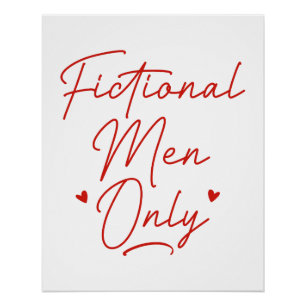 Póster Hombres ficticios solamente