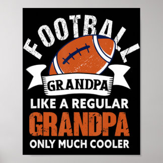 Póster Hombres Fútbol Abuelo Fun Abuelo Americano