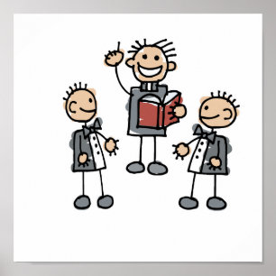 Póster Hombres gay con predicador