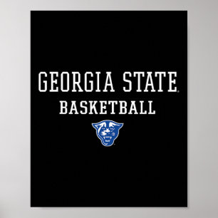 Póster Hombres Georgia State R Icon Sketll - Panthers 