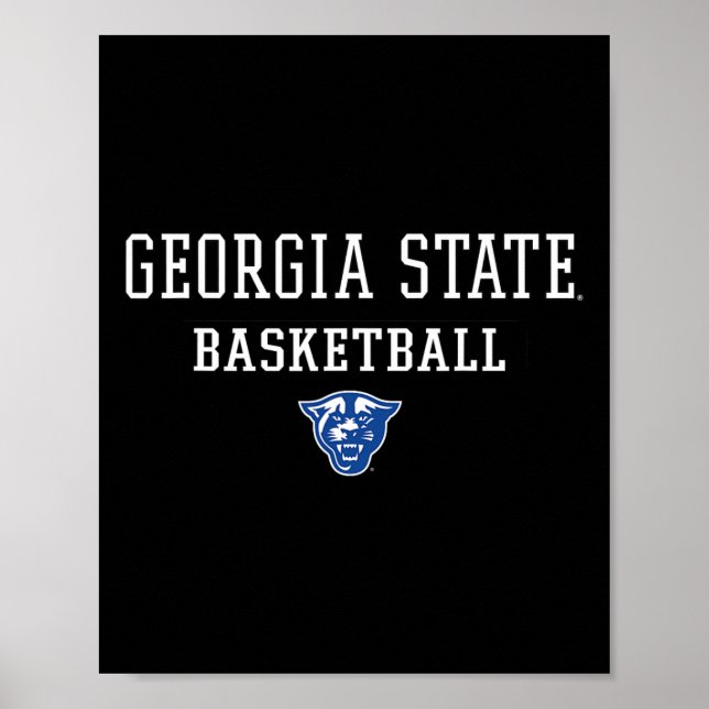 Póster Hombres Georgia State R Icon Sketll - Panthers  (Frente)