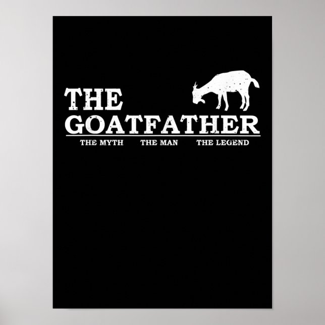 Póster Hombres Goat Far Pet Lover Fars Day (Frente)