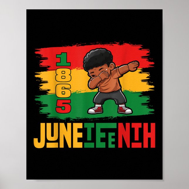 Póster Hombres Juneteenth Recordando a Mis Antepasados Po (Frente)