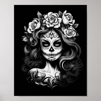 Póster Hombres La Catrina Día De La Agencia Gubernamental