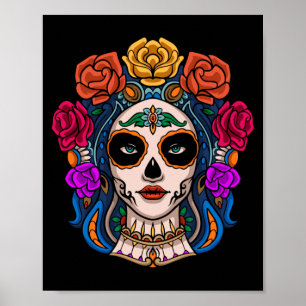 Póster Hombres La Catrina Día Del Organismo Gubernamental