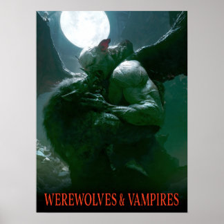 Póster Hombres lobo & vampiros - Dominancia