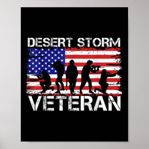 Póster Hombres Mujeres Escudo del Desierto Vet Tormenta d