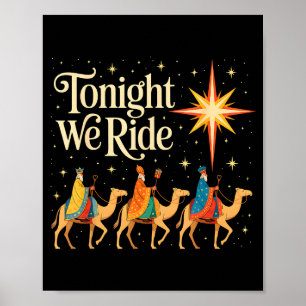 Póster Hombres Mujeres Navidad Tres Reyes Magos Esta Noch