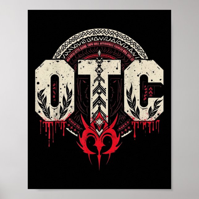 Póster Hombres Mujeres Niños Otc Bloodline Roman Wrestlin (Frente)