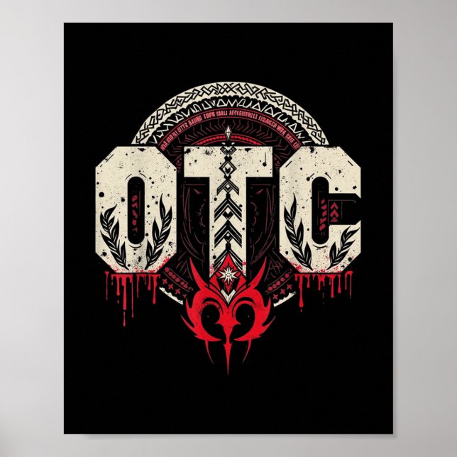 Póster Hombres Mujeres Niños Otc Bloodline Roman Wrestlin (Frente)