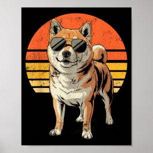 Póster Hombres Mujeres Orgullosos Shibas Inu Geniales Pro