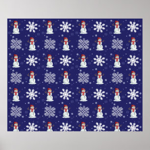 Póster Hombres Nevado