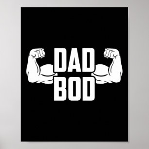 Póster Hombres Papá Hod Músculo Hombre Fuerte Papi Padres