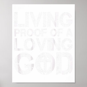Póster Hombres prueba viviente de un Dios amoroso Jesús c