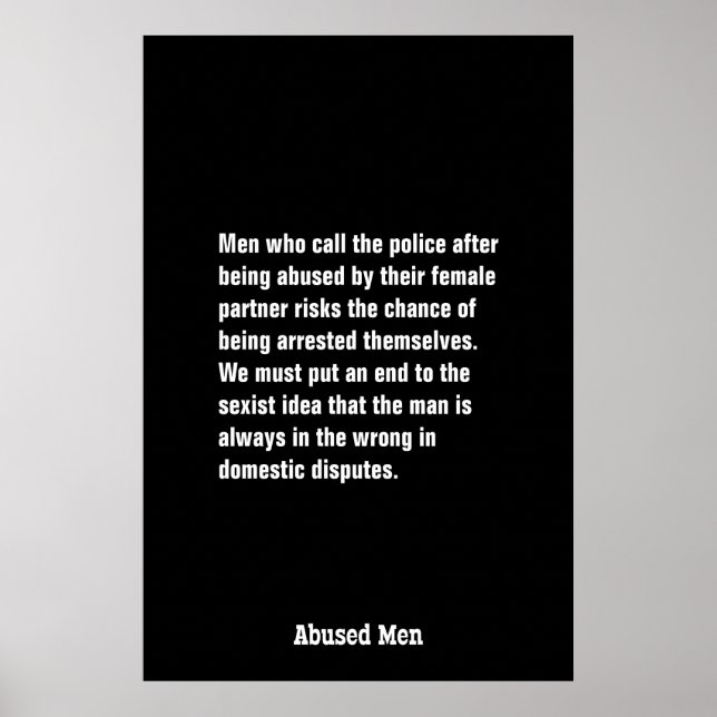 Póster Hombres Que Llaman A La Policía Después De Ser Abu (Frente)