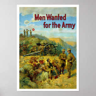 Póster Hombres queridos para el ejército -- WW1