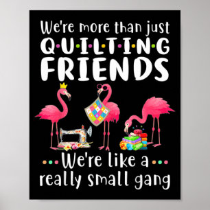 Póster Hombres Quilting Flamenco Más Que Amigos de Quilti