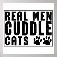 Hombres Reales Cuidan Gatos - Divertidos Gatos