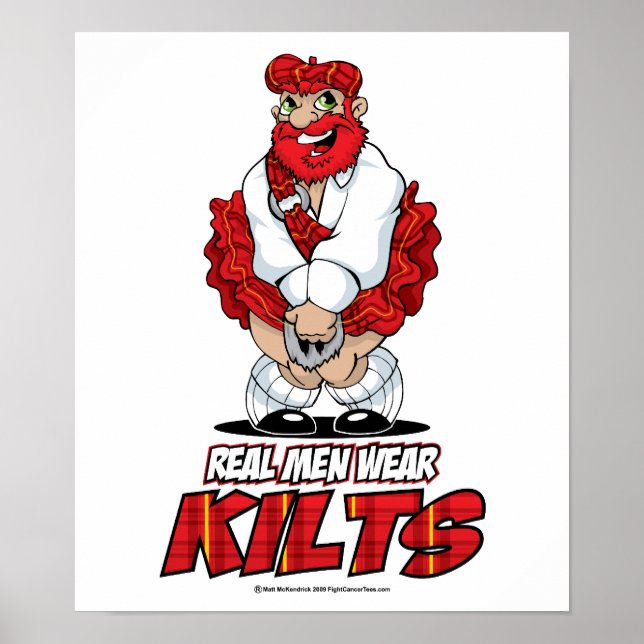 Póster Hombres Reales Usan Kilómetros (Frente)