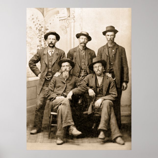 PÓSTER HOMBRES REALES Y DIFÍCILES DEL OESTE ANTIGUO (Frente)