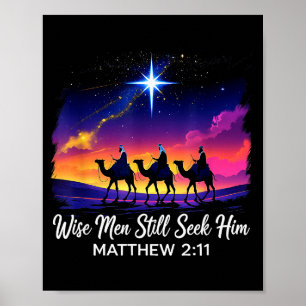Póster Hombres sabios antiguos todavía lo buscan Jesús Fe