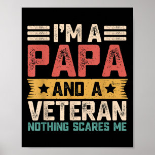 Póster Hombres, Soy Papa Y Abuelo Militar Veterano