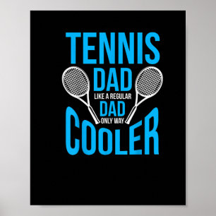 Póster hombres tenis papá divertido lindo día de fars